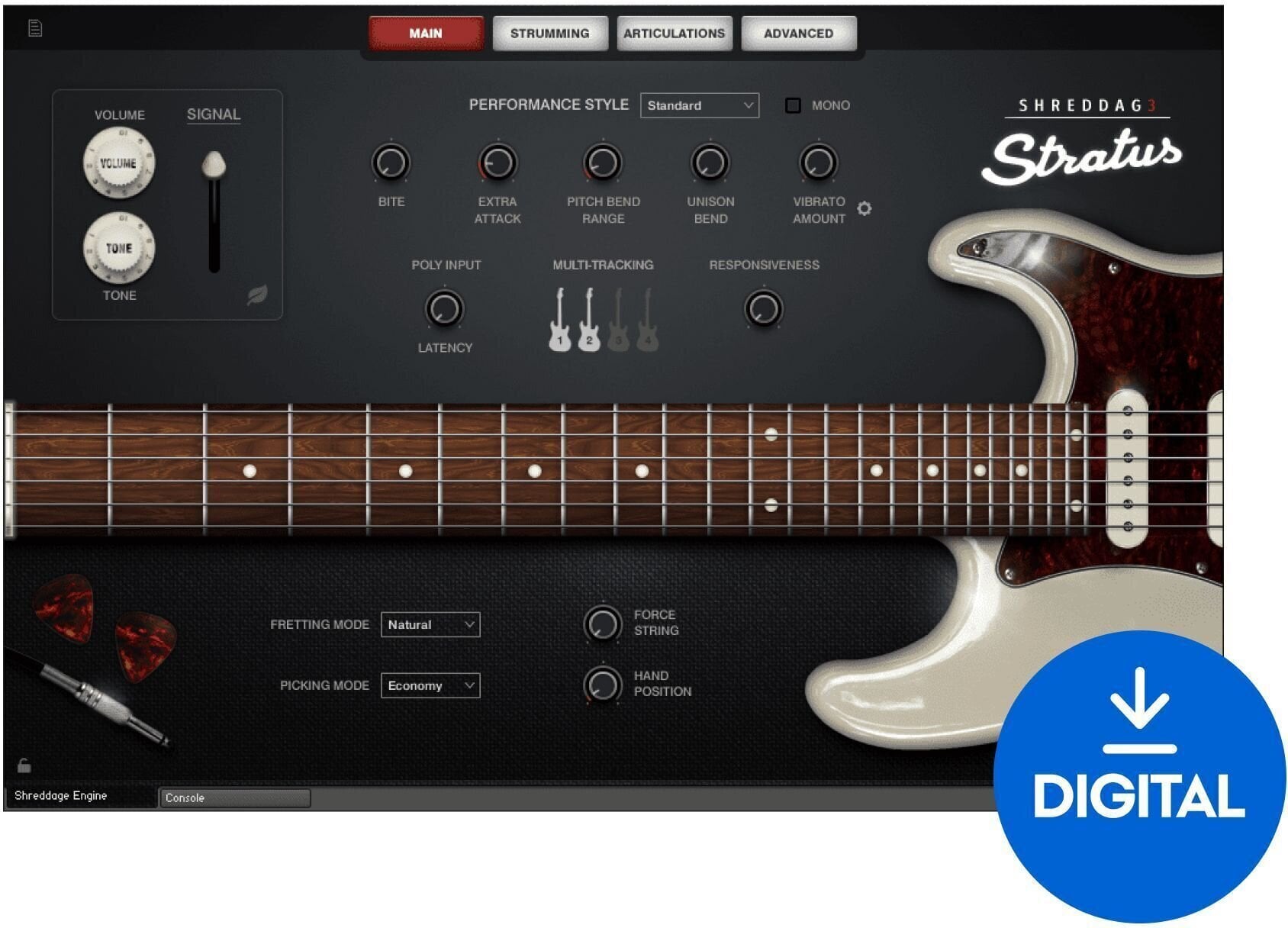 Zvučna knjižnica za efekte Impact Soundworks Shreddage 3 Stratus (Digitalni proizvod)