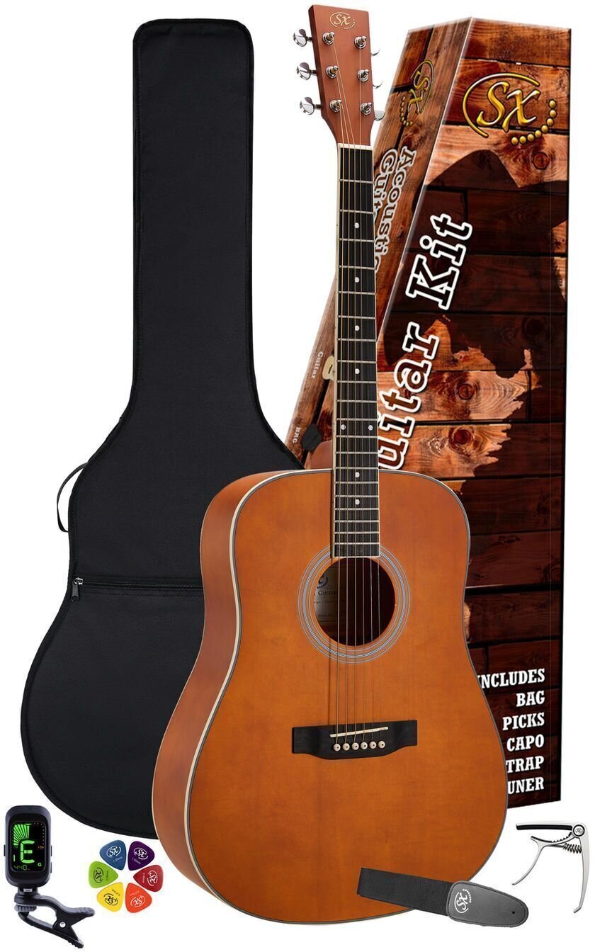 Akustická kytara SX SD104KBR Brown Akustická kytara (Jako nové)