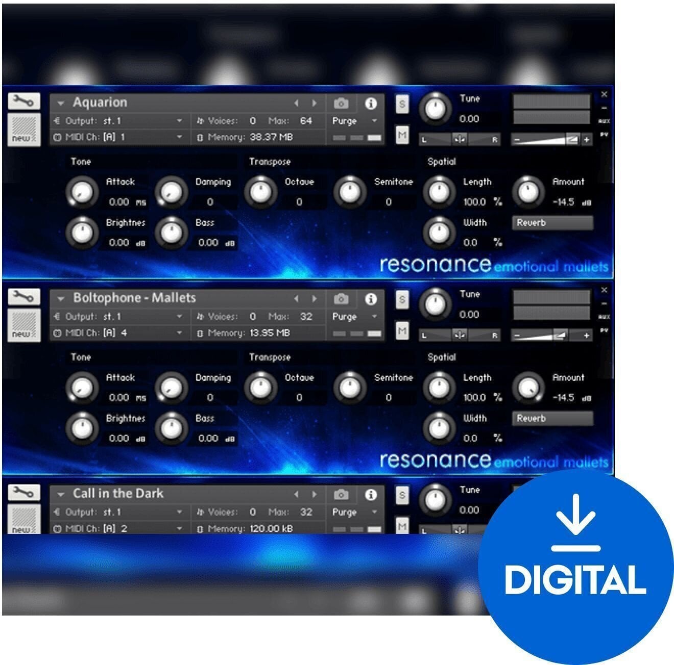 Zvučna knjižnica za efekte Impact Soundworks Resonance: Emotional Mallets (Digitalni proizvod)