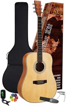 Akustická kytara SX SD104K Natural Akustická kytara (Pouze rozbaleno) - 1