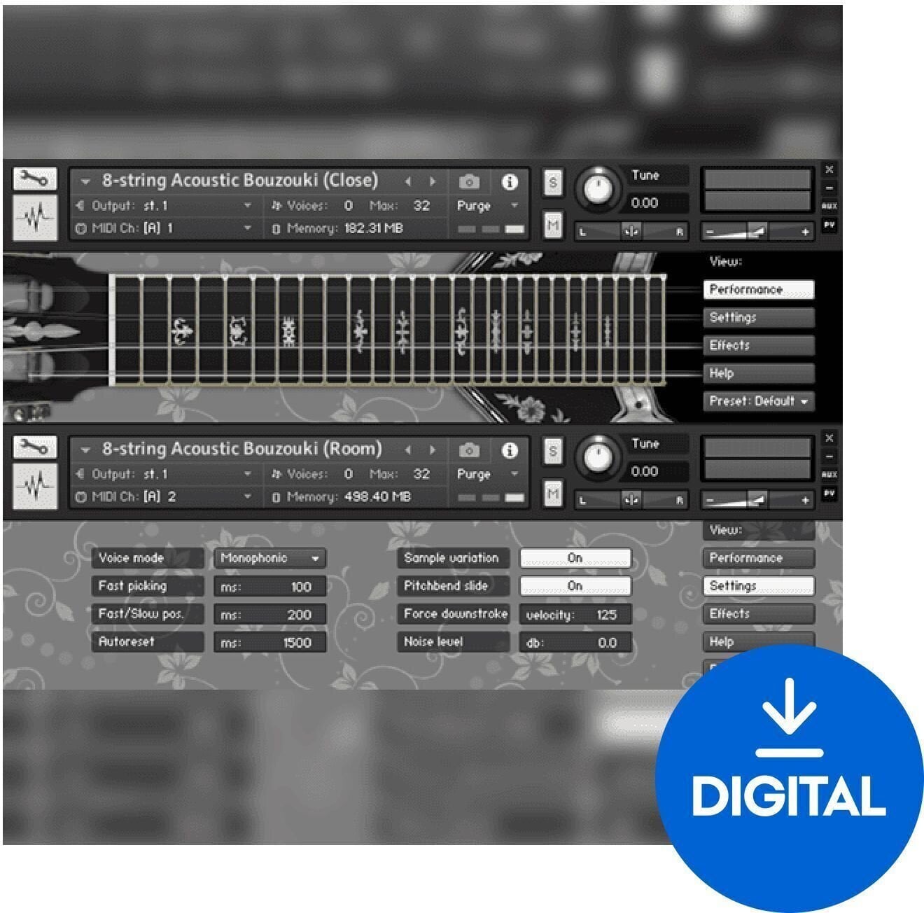 Zvočna knjiga za sampler Impact Soundworks Plectra Series 1: 8-string Acoustic Bouzouki (Digitalni izdelek)