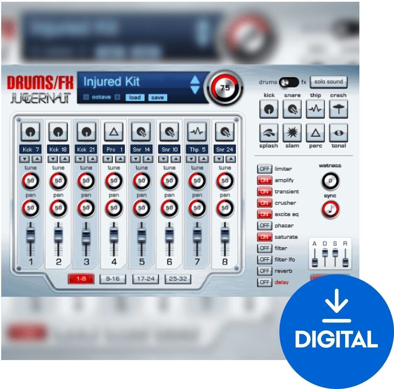 Sample/Sound Library Impact Soundworks Juggernaut: Cinematic Electronic Scoring Tools (Digital product)