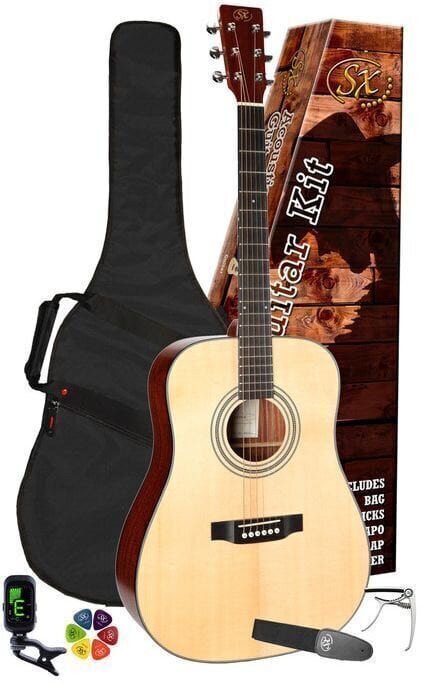 Akustická gitara SX SD704K Natural Akustická gitara (Ako nové)