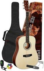 Dreadnought-gitarr SX SD304K Natural Matte Dreadnought-gitarr