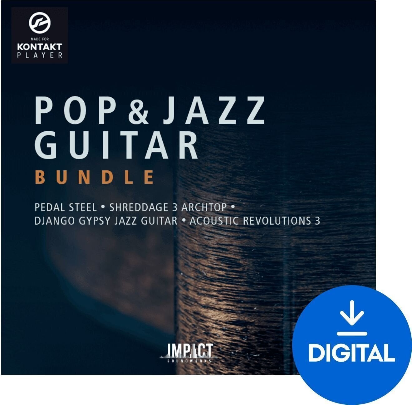 Audio biblioteka za sampler Impact Soundworks Pop and Jazz Guitar Bundle (Digitalni proizvod)