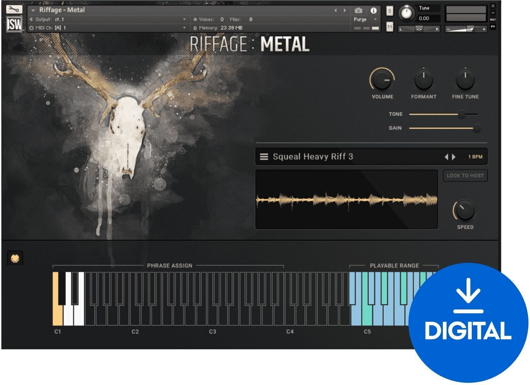 Näidisteek/Helikogu Impact Soundworks Riffage: Metal (Digitaalne toode)
