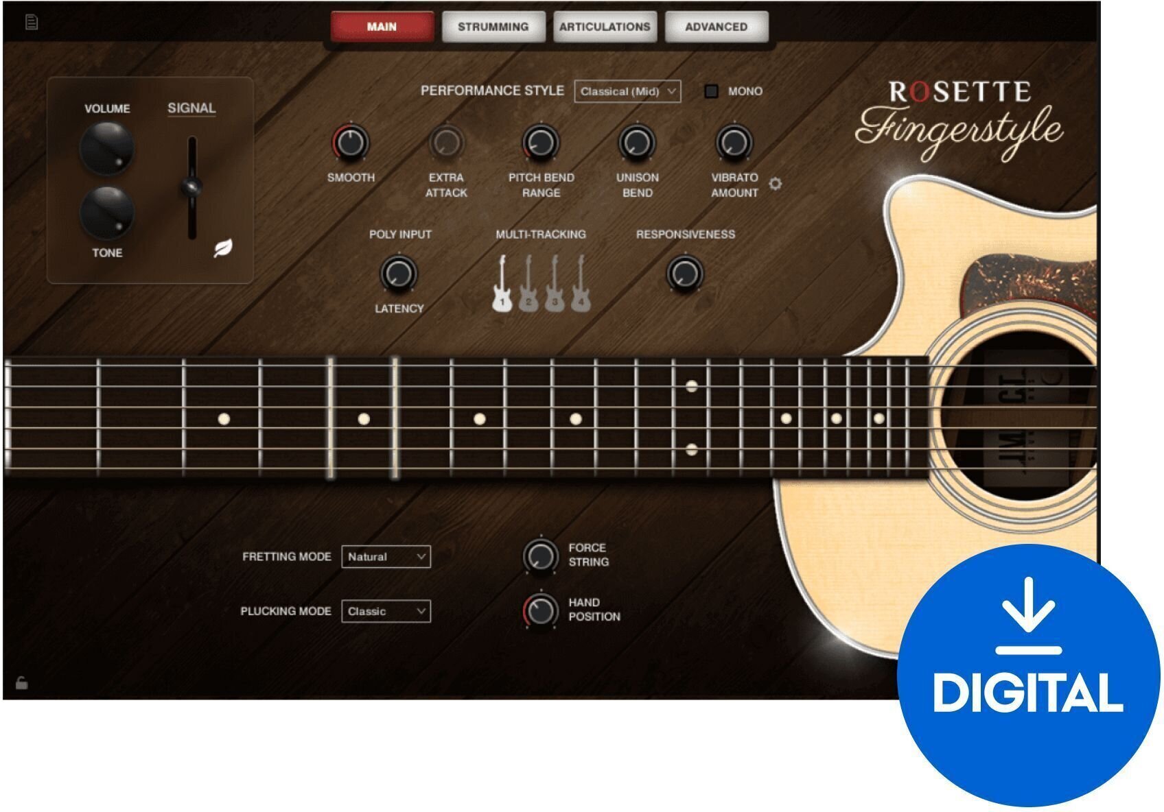 Sample/lydbibliotek Impact Soundworks Rosette Fingerstyle (Digitalt produkt)
