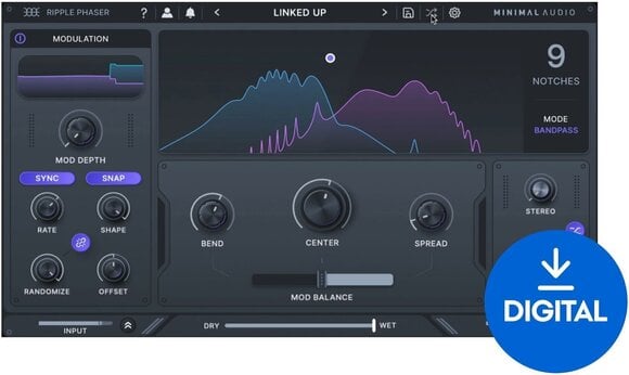 Студио софтуер Plug-In ефект Minimal Audio Ripple Phaser (Дигитален продукт) - 1
