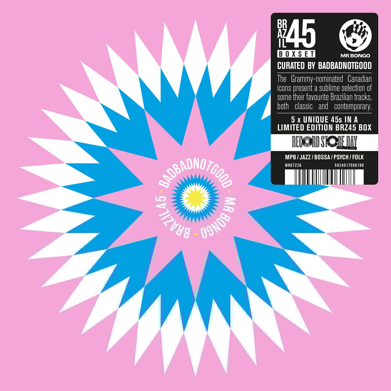 Disc de vinil BadBadNotGood - Brazil 45 Boxset Vol. 6 (RSD) (Limited Edition) (45 RPM) (5 Vinyl 7'')