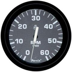 Faria Tachometer 0-6000 RPM - Black