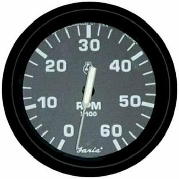 Palubni inštrumenti / Budilke Faria Tachometer 0-6000 RPM - Black - 1