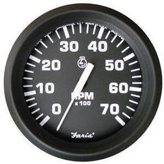 Faria Tachometer 0-7000 RPM - Black Faria Tachometer 0-7000 RPM - Black