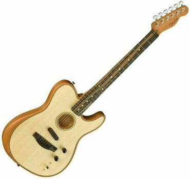 Special Acoustic-electric Guitar Fender American Acoustasonic Telecaster Natural - 1