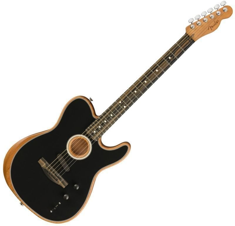 Електро-акустична китара Fender American Acoustasonic Telecaster Черeн