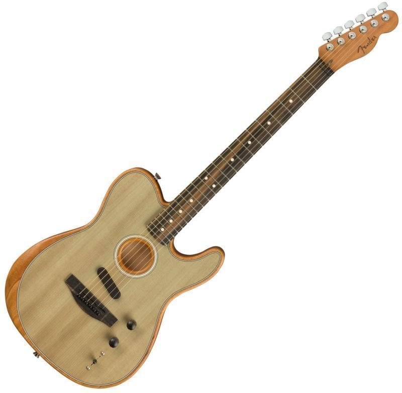 Guitarra eletroacústica especial Fender American Acoustasonic Telecaster Sonic Gray