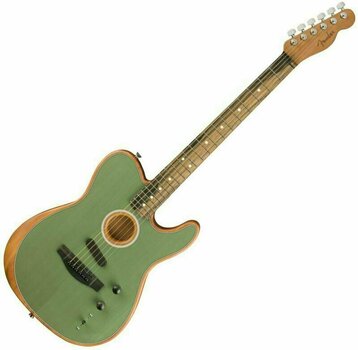 Special Acoustic-electric Guitar Fender American Acoustasonic Telecaster Surf Green - 1