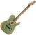 Elektroakusztikus gitár Fender American Acoustasonic Telecaster Surf Green
