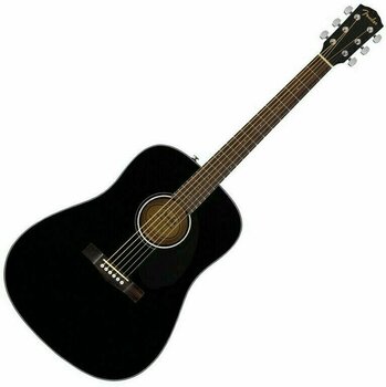 Guitarra dreadnought Fender CD-60S WN Preto - 1
