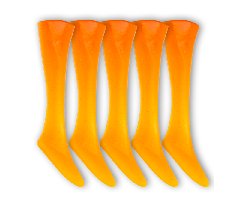 Kalastus wobbler Headbanger Lures Shad 11 Tails Orange