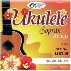 Cordes pour ukulélé soprano Gorstrings US2-B Cordes pour ukulélé soprano