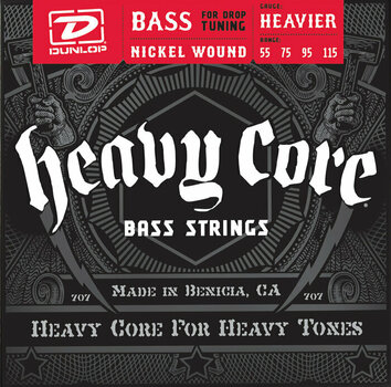 Saiten für E-Bass Dunlop DBHCN55115 Heavy Core, Heavier - 1