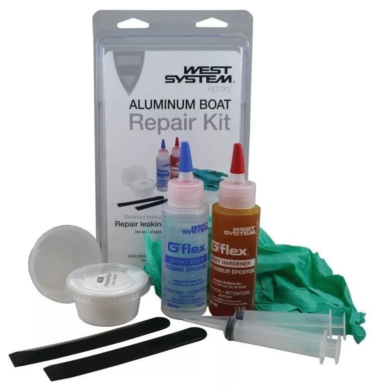 Polyester, epoxy West System 650-K Aluminum Boat Repair Kit