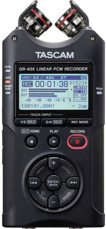 Mobile Recorder Tascam DR-40X Schwarz