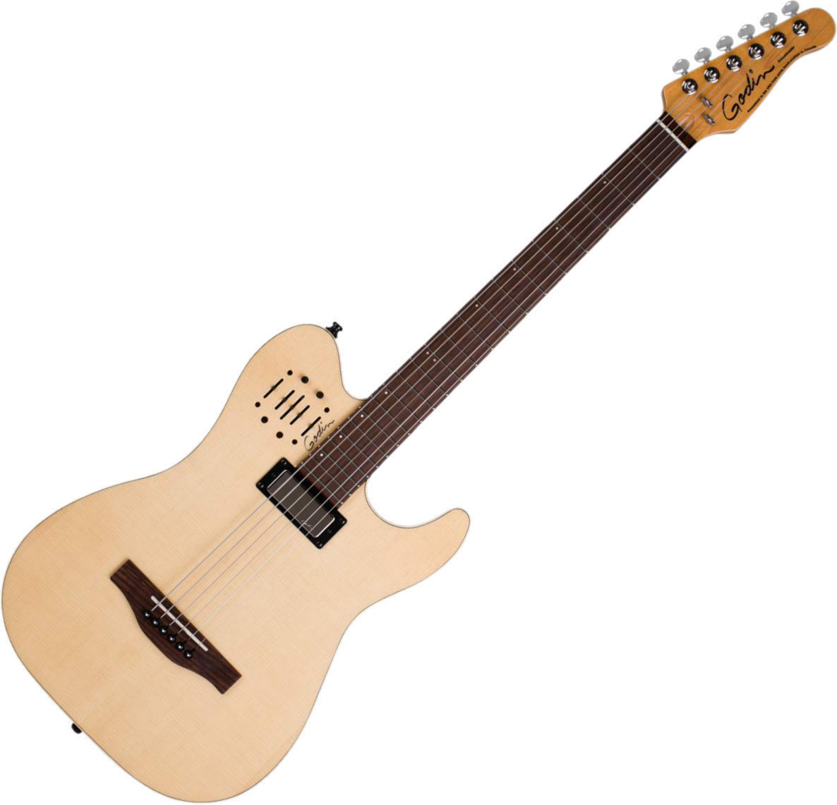 Elektroakustinen kitara Godin Acousticaster 6 Deluxe RN