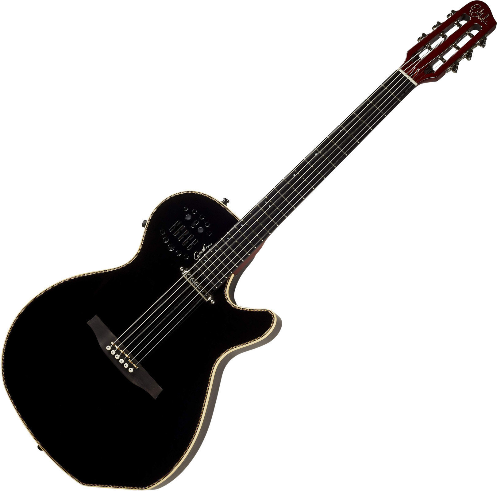 Guitarra eletroacústica Godin Multiac Spectrum SA Black HG
