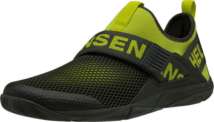 Mens Sailing Shoes Helly Hansen Hydromoc Slip-On Shoe Forest Night/Sweet Lime 41