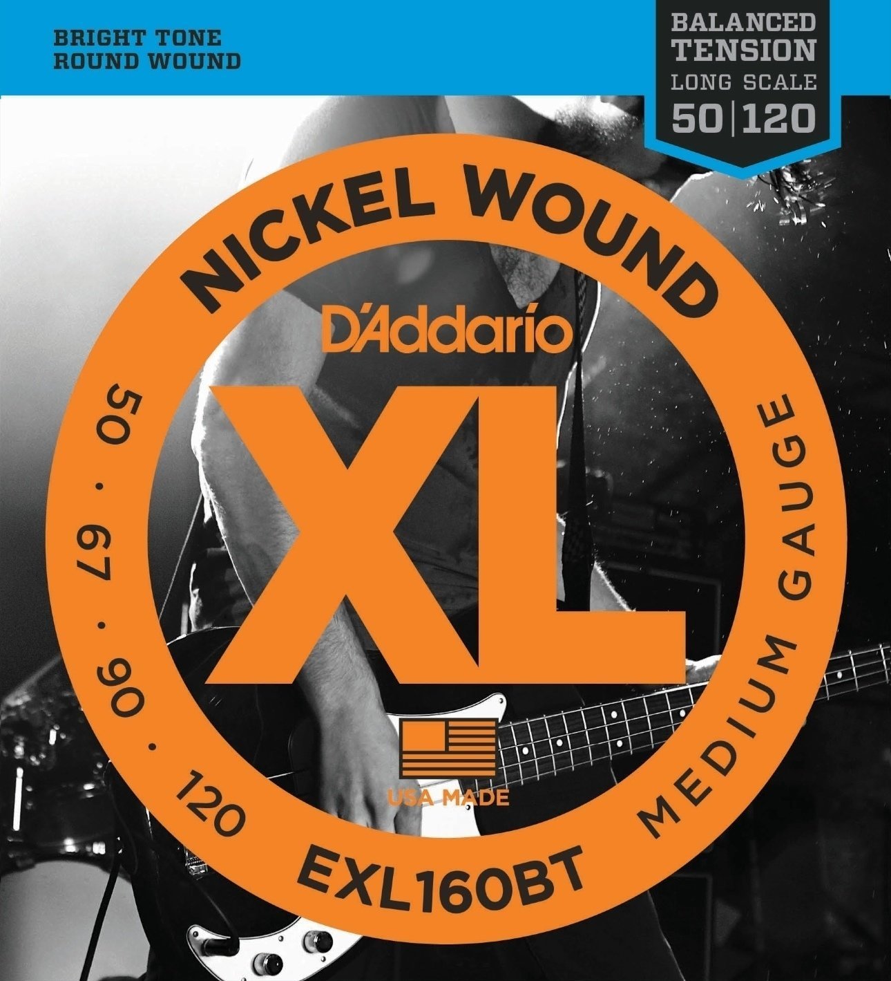 Struny do gitary basowej D'Addario EXL160BT