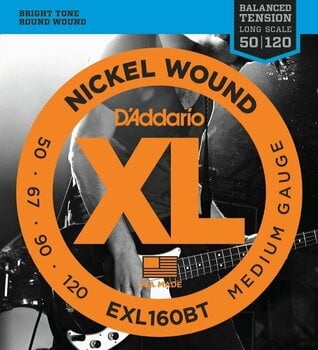 Struny do gitary basowej D'Addario EXL160BT - 1