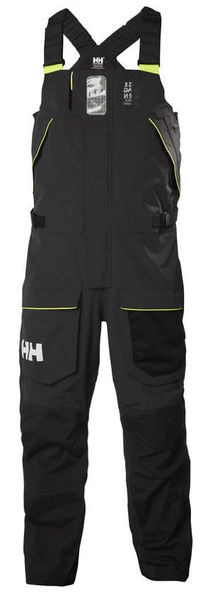 Kalhoty Helly Hansen Skagen Offshore Bib Kalhoty Ebony/Lime XL