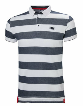 Риза Helly Hansen Marstrand Polo Риза Navy Stripe 2XL - 1