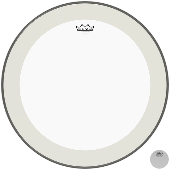 Drumvel Remo P4-1322-C2 Powerstroke 4 Clear (Clear Dot) 22" Drumvel