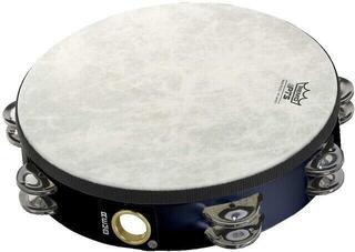 Remo Tambourine Pretuned 10'', 8 Pairs Jingles x 2 Row, QUADURA Bl Remo Tambourine Pretuned 10'', 8 Pairs Jingles x 2 Row, QUADURA Bl
