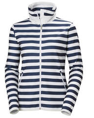 Helly Hansen W Naiad Fleece Jacket Evening Blue Stripe