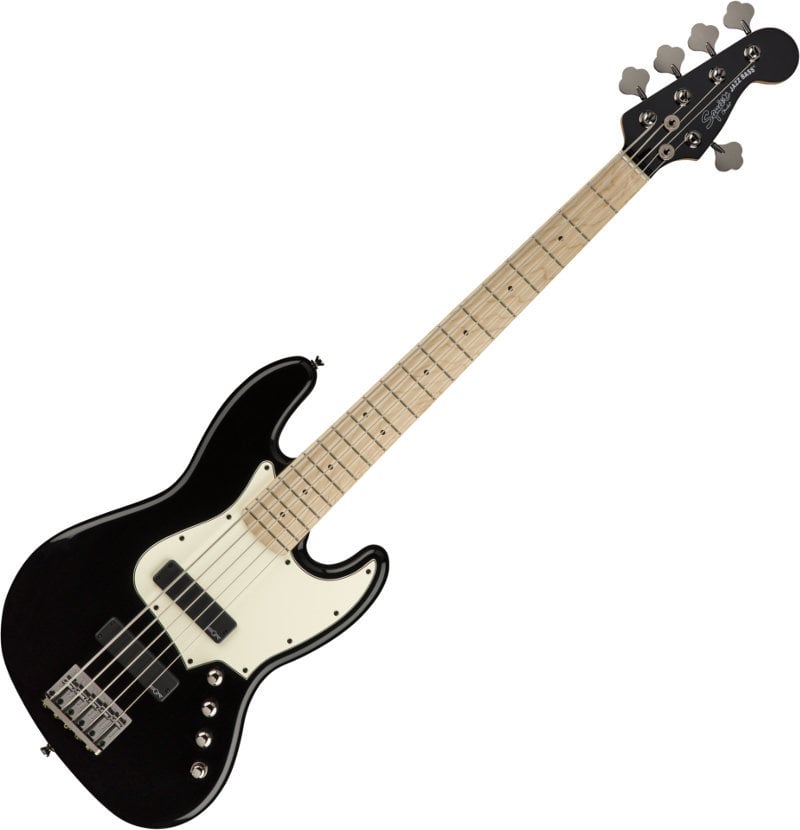 5-snarige basgitaar Fender Squier Contemporary Active Jazz Bass V HH MN Flat Black