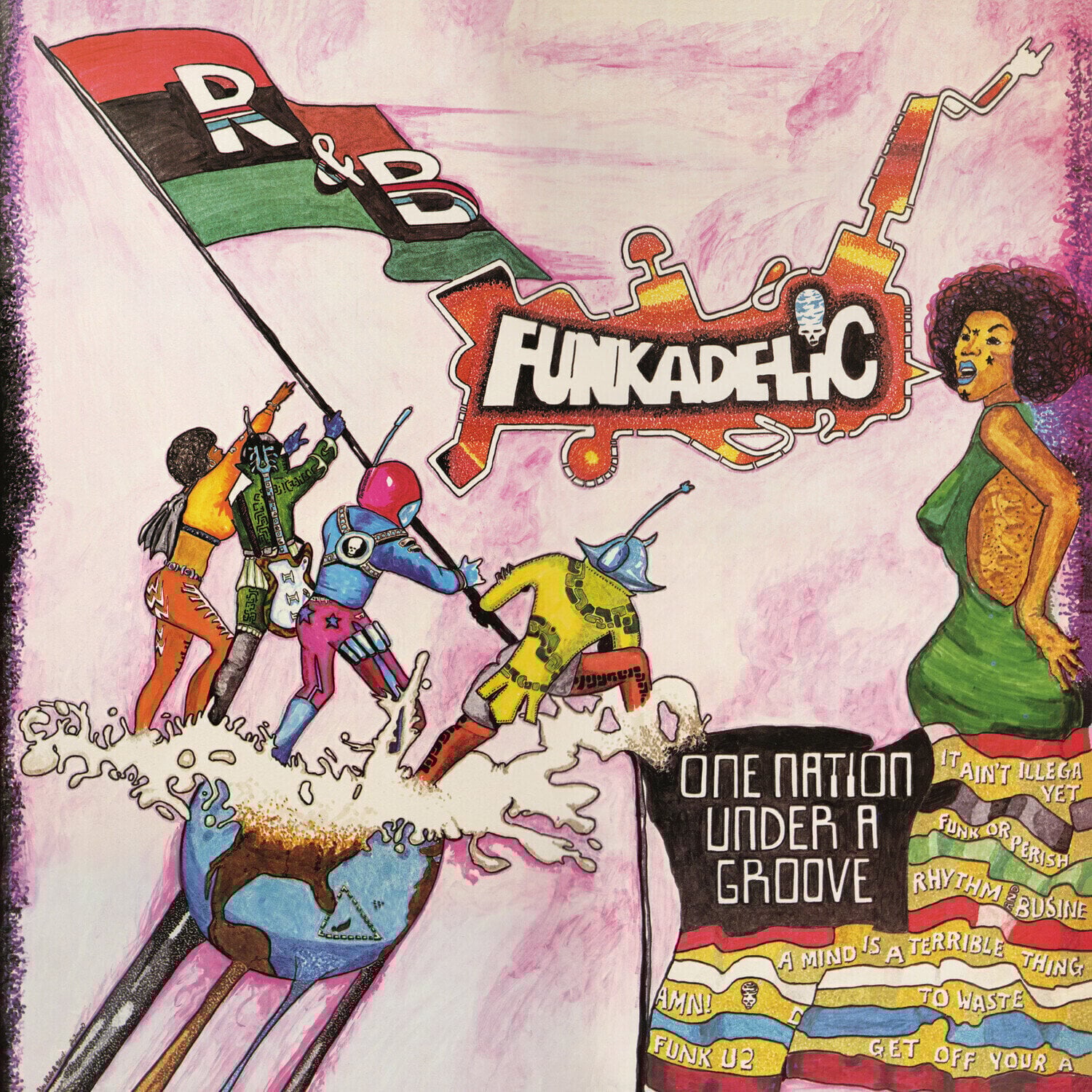 Disc de vinil Funkadelic - One Nation Under A Groove (Red/Green Coloured) (180 g) (LP + 12'' EP)