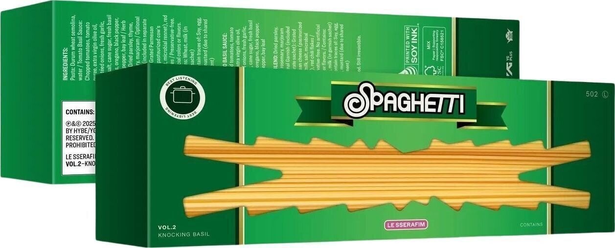 Muusika CD Le Sserafim - 1st Single Album ‘SPAGHETTI’ BASIL Version (CD)