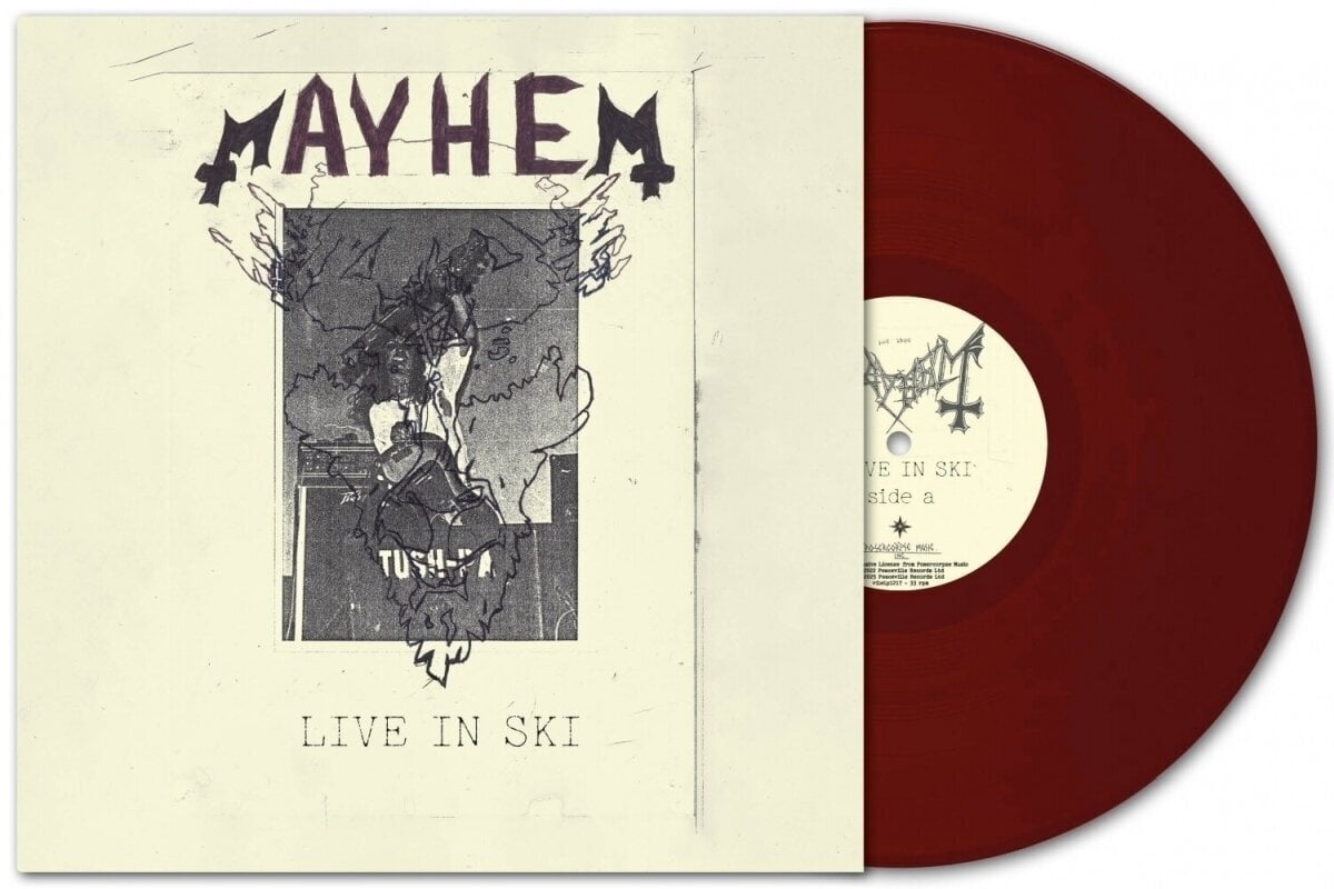 Vinyylilevy Mayhem - Live In Ski (RSD) (Limited Edition) (Oxblood Red Coloured) (12'' EP)