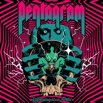 Vinyl Record Pentagram - Lightning In A Bottle (Limited Edition) (Striped Magenta/White/Blue Coloured) (LP) - 1