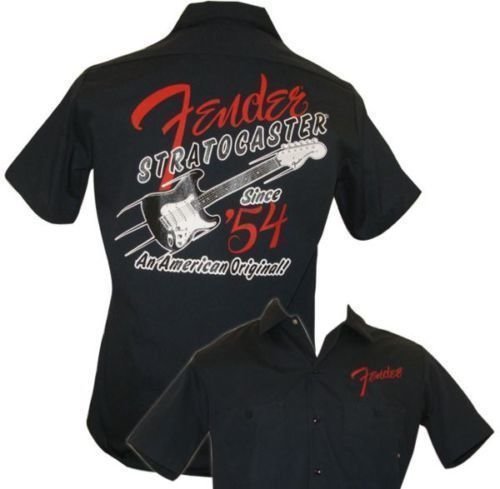 Tričko Fender 54 Strat Work Shirt - Navy, Small