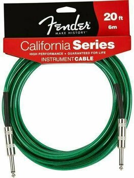 Καλώδιο Μουσικού Οργάνου Fender California Instrument Cable - Surf Green 18' - 1