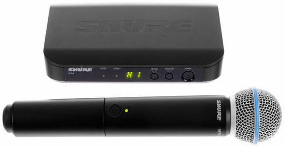 Conjunto de microfone de mão sem fios Shure BLX24E/B58 H8E: 518-542 MHz - 1