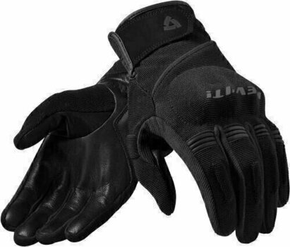 Motorcycle Gloves Rev'it! Mosca Black S Motorcycle Gloves - 1