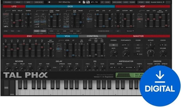VST Instrument TAL SOFTWARE TAL Pha (Digital product) - 1