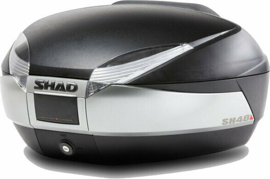 Kufer / Torba na tylne siedzenie motocykla Shad Top Case SH48 Black/Titanium - 1