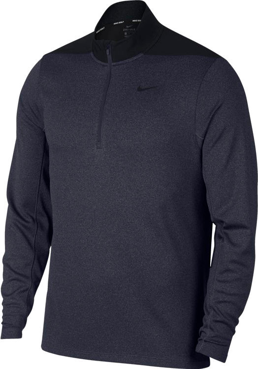 Sudadera con capucha/Suéter Nike Dry Core 1/2 Zip Mens Sweater Obsidian/Blue Void/Black M