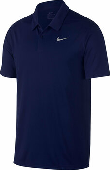 Риза за поло Nike Dry Essential Solid Blue Void/Flat Silver M - 1